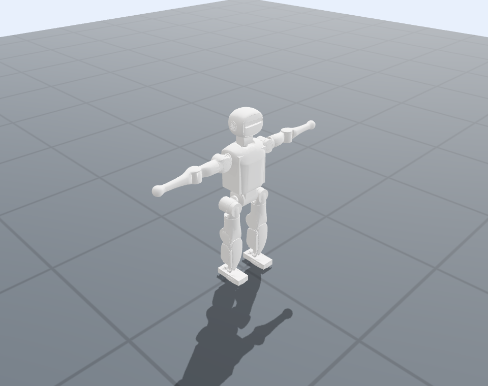 Booster K1 in its configured UMR T-pose