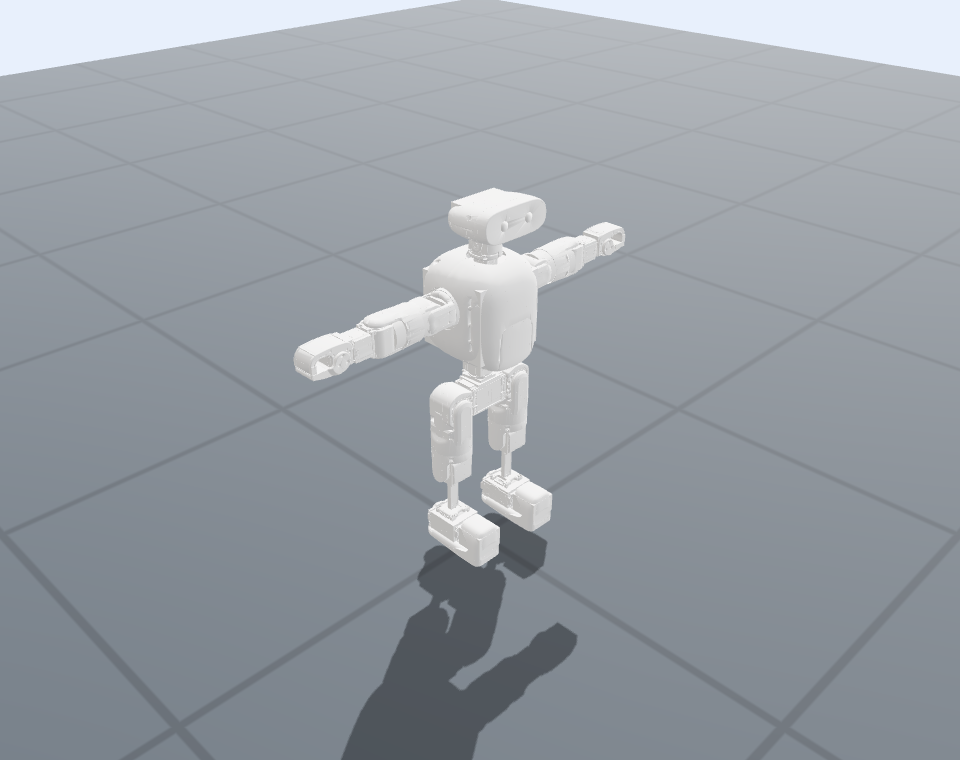 PiPlus in its configured UMR T-pose