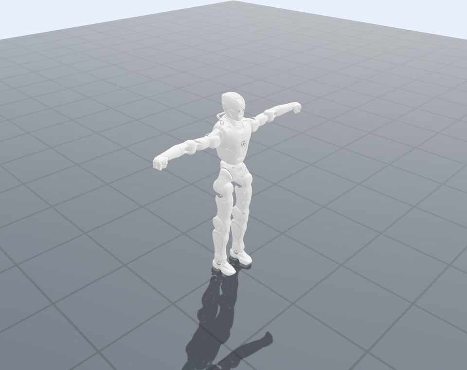 EngineAI T800 in its configured UMR T-pose